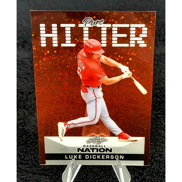 2025 Luke Dickerson 3/3 Pure Hitter Acetate Top Prospect Washington Nationals - Picture 1 of 3